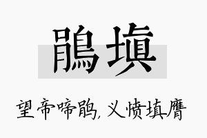 鹃填名字的寓意及含义