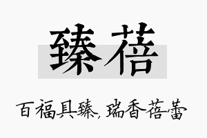 臻蓓名字的寓意及含义