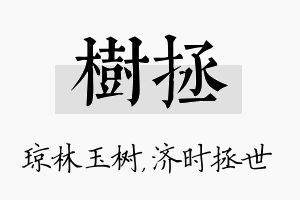 树拯名字的寓意及含义