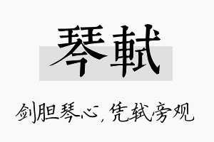 琴轼名字的寓意及含义