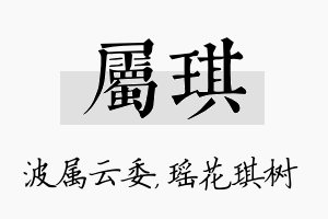 属琪名字的寓意及含义