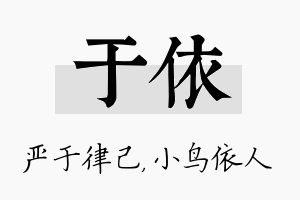 于依名字的寓意及含义