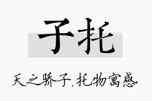 子托名字的寓意及含义